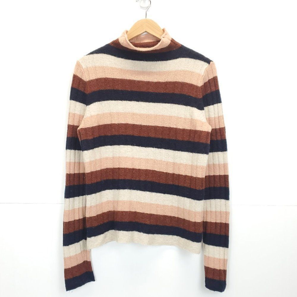 Madewell Color Block Striped Evercrest Turtleneck… - image 3